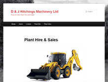 Tablet Screenshot of djhitchingsmachinery.com